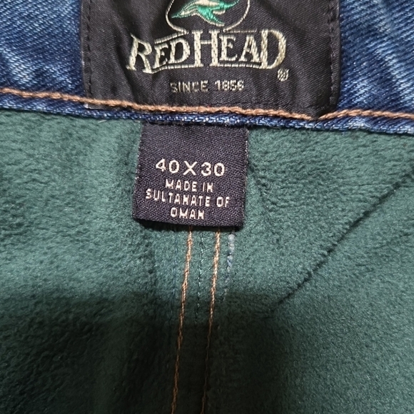 Mens Redhead Fleece Lined Work Jeans Size 40x30 - Picture 3 of 8